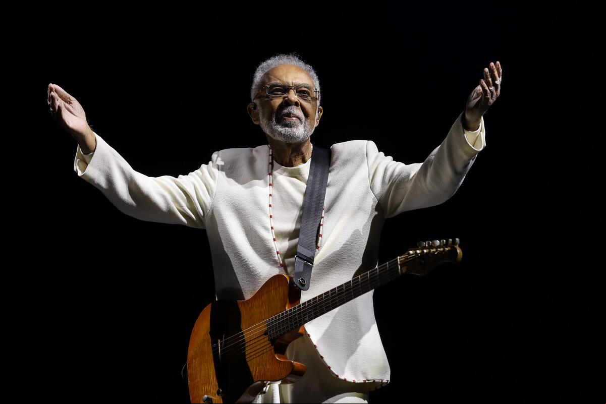Gilberto Gil faz show da turnê "Tempo Rei" no Mineirão